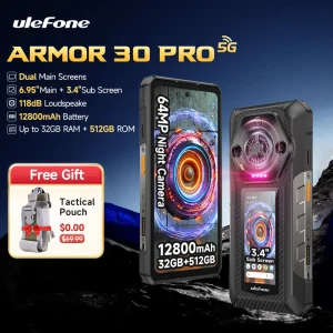 Ulefone Armor 30 Pro 5G Rugged Phone Android Smartphone 6.95" 120Hz  512GB ROM